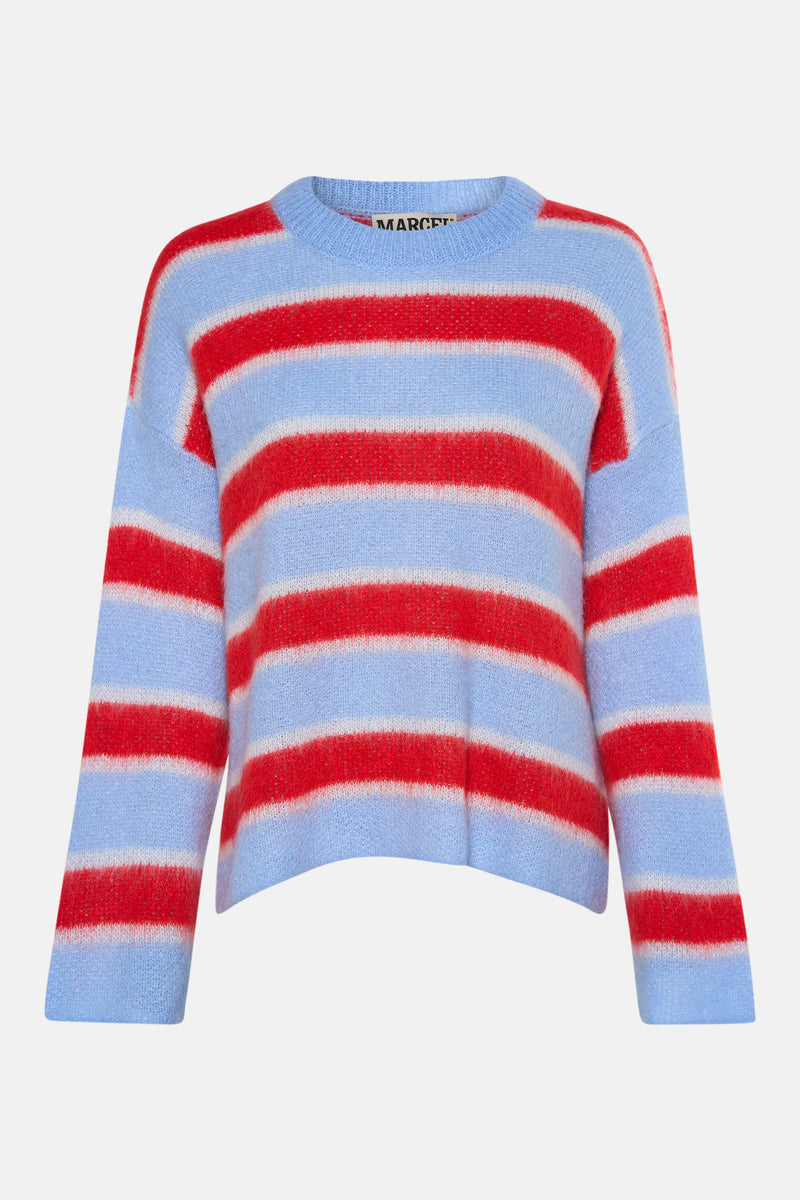 Pull met ronde hals - multicolor