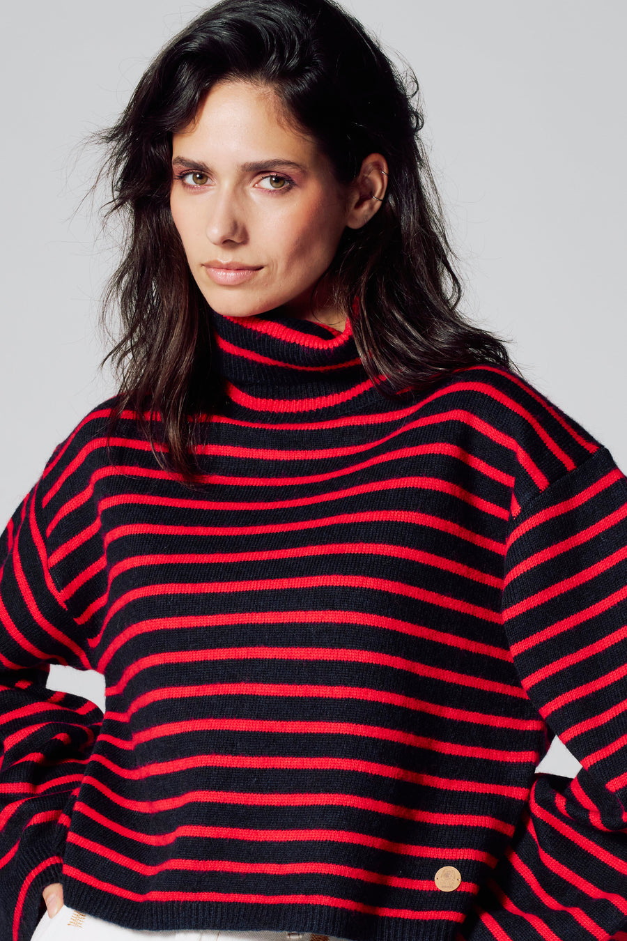 Pull met rolkraag - multicolor - Le Fabuleux Marcel de Bruxelles