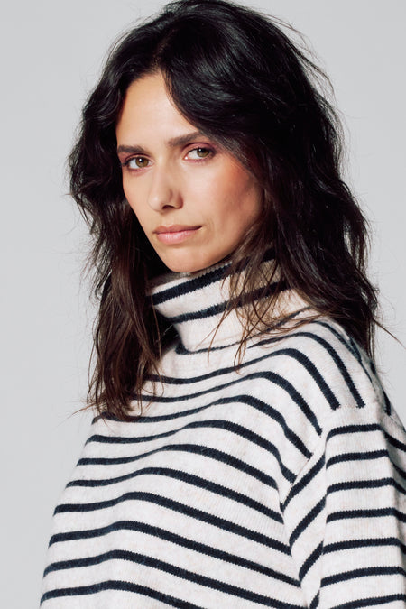 Pull col roulé Multicolore - Le Fabuleux Marcel de Bruxelles