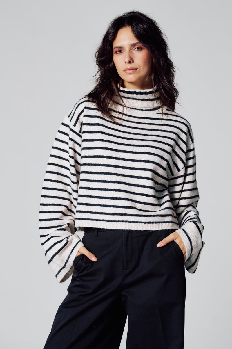 Pull col roulé Multicolore - Le Fabuleux Marcel de Bruxelles