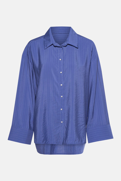 Chemisier (manches longues) Dark blue denim - Le Fabuleux Marcel de Bruxelles