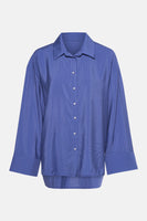 Chemisier (manches longues) Dark blue denim - Le Fabuleux Marcel de Bruxelles
