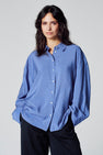 Chemisier (manches longues) Dark blue denim - Le Fabuleux Marcel de Bruxelles