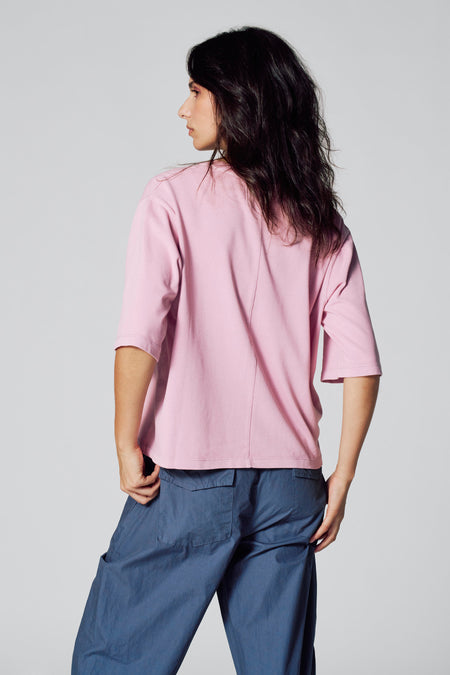 Top uni manche courte Rose - Le Fabuleux Marcel de Bruxelles