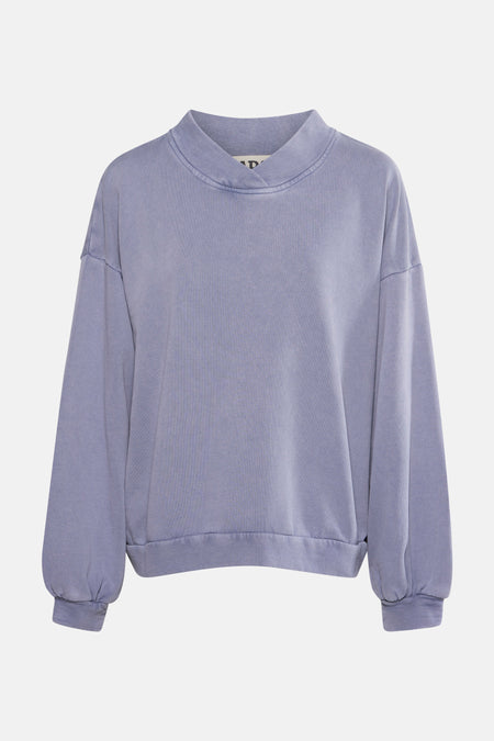 Sweat col O Dark blue denim - Le Fabuleux Marcel de Bruxelles