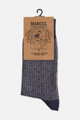 Chaussettes bleu - Le Fabuleux Marcel de Bruxelles - Le Fabuleux Marcel de Bruxelles