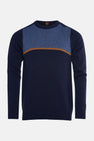 Pull met ronde hals - blauw