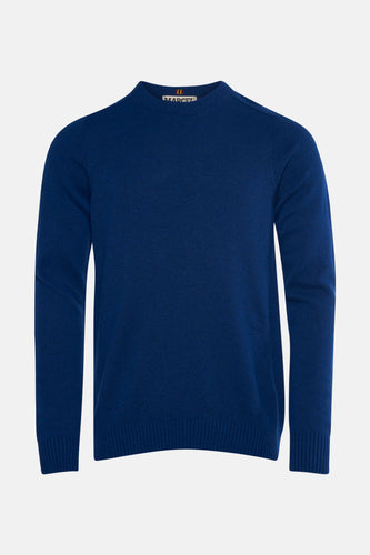 Pull à col rond - bleu