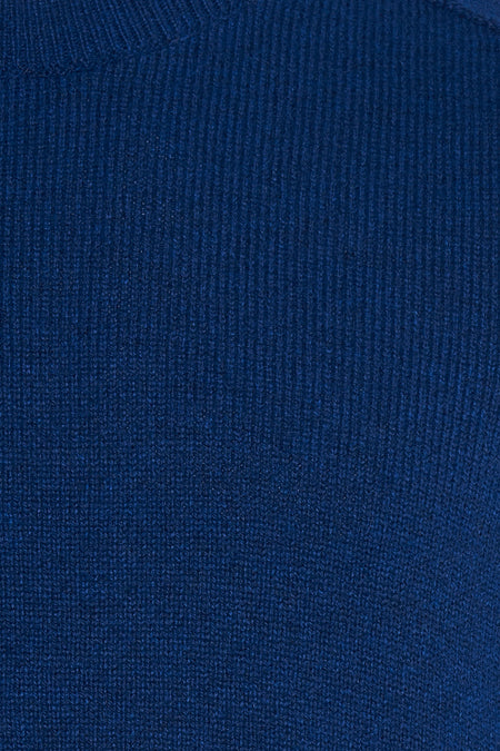 Pull met ronde hals - blauw