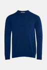 Pull met ronde hals - blauw