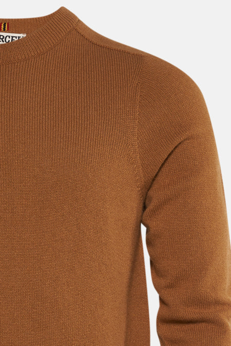 Pull met ronde hals - beige