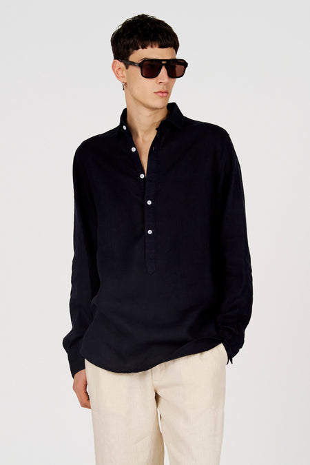 Hemd (lange mouwen) blauw - Le Fabuleux Marcel de Bruxelles