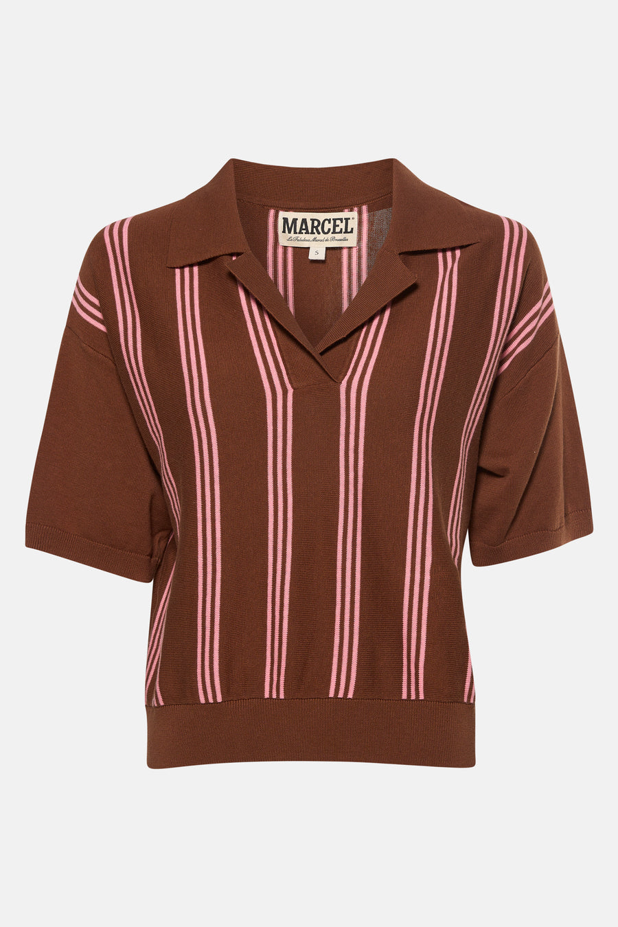 Polo met korte mouwen - bruin - Le Fabuleux Marcel de Bruxelles - 1