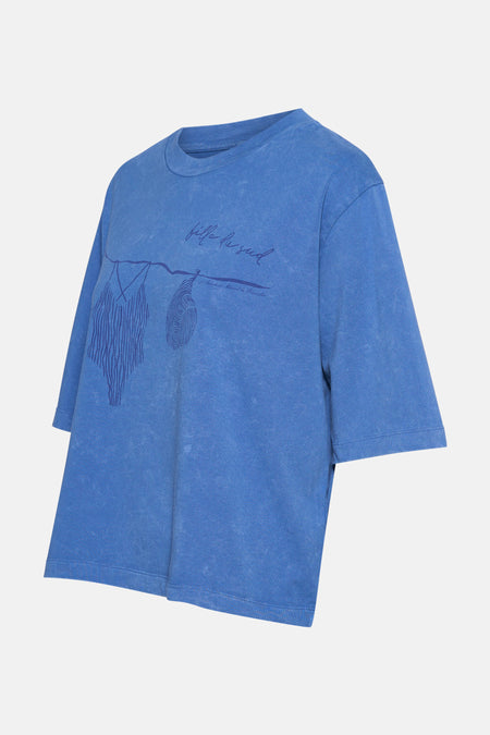 T-shirt met korte mouwen - Blauw
