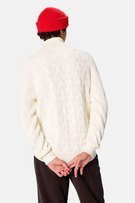 Pull met rolkraag - wit