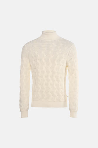 Pull met rolkraag - wit