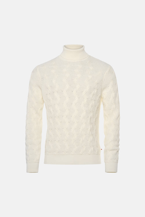 Pull met rolkraag - wit