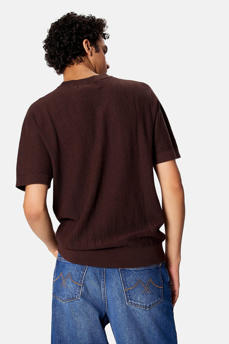 T-shirt met korte mouwen - bruin