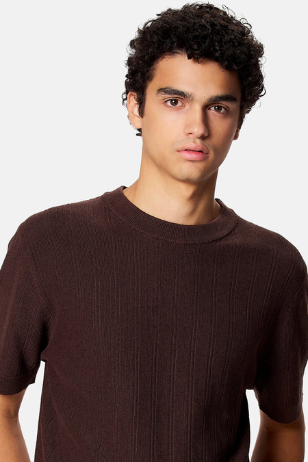 T-shirt met korte mouwen - bruin