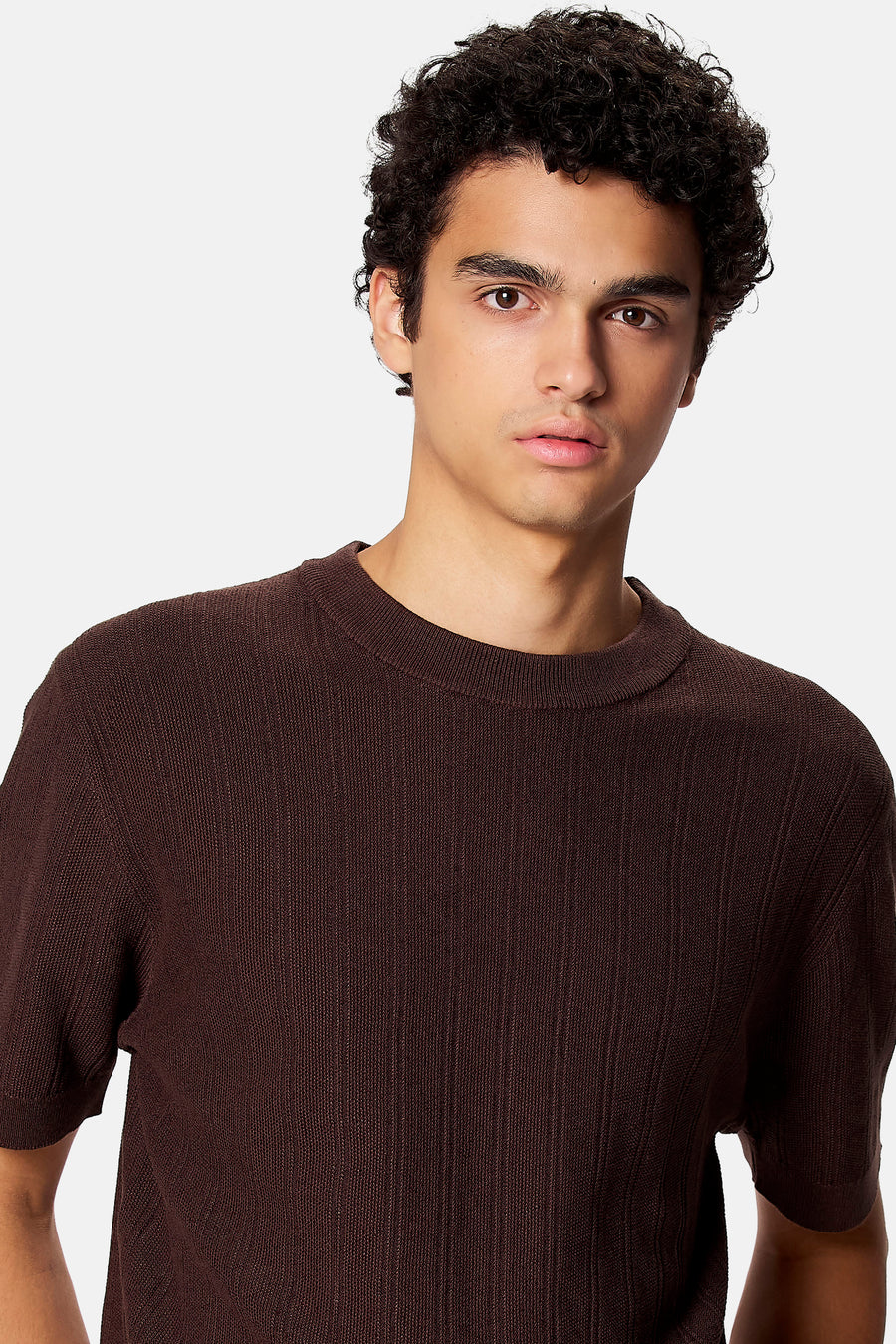 T-shirt met korte mouwen - bruin