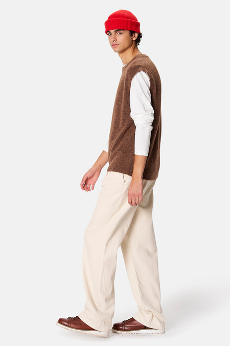 Pull zonder mouwen - bruin