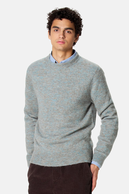 Pull col O - bleu