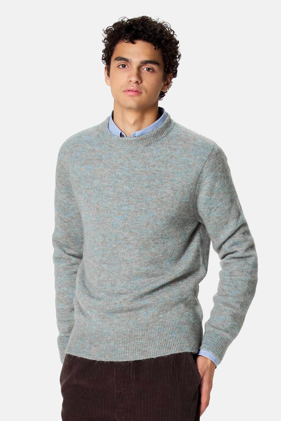 Pull O-hals - blauw