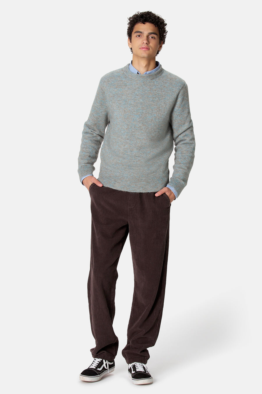 Pull O-hals - blauw