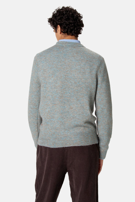 Pull col O - bleu