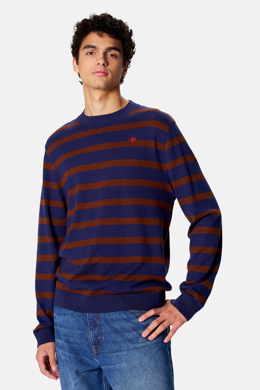 Pull O-hals - blauw