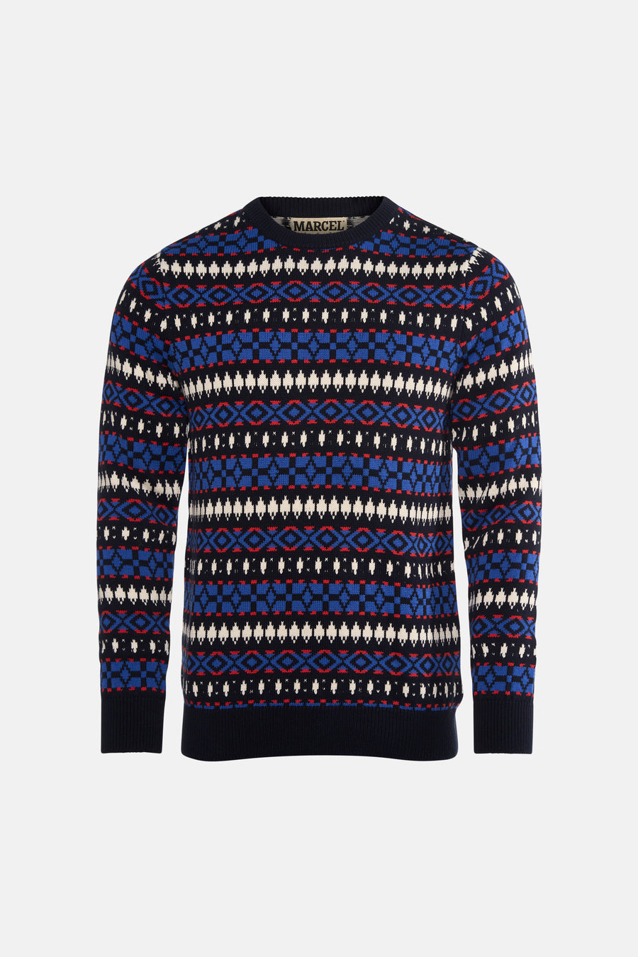 Pull O-hals - blauw