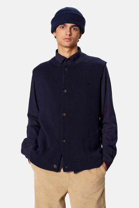 Pull zonder mouwen - blauw