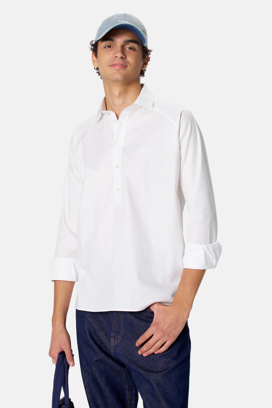 Chemise à manches longues - blanc
