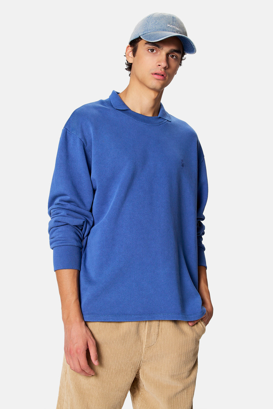 Sweater met rolkraag - blauw