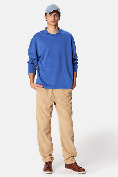 Sweater met rolkraag - blauw