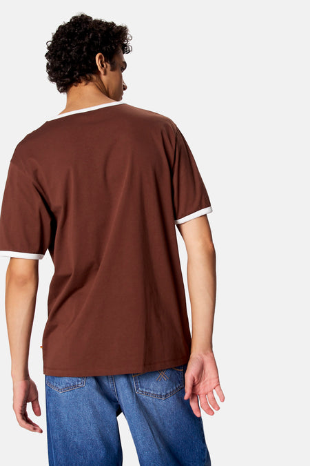 T-shirt met korte mouwen - bruin