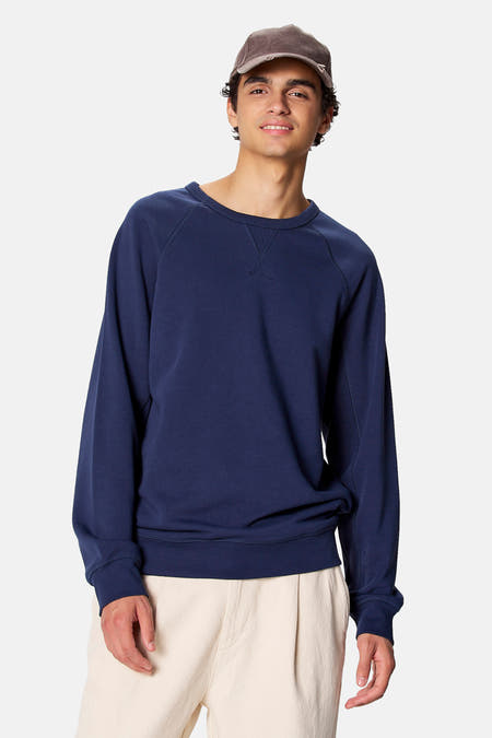 Sweater O-hals - blauw