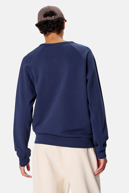 Sweater O-hals - blauw