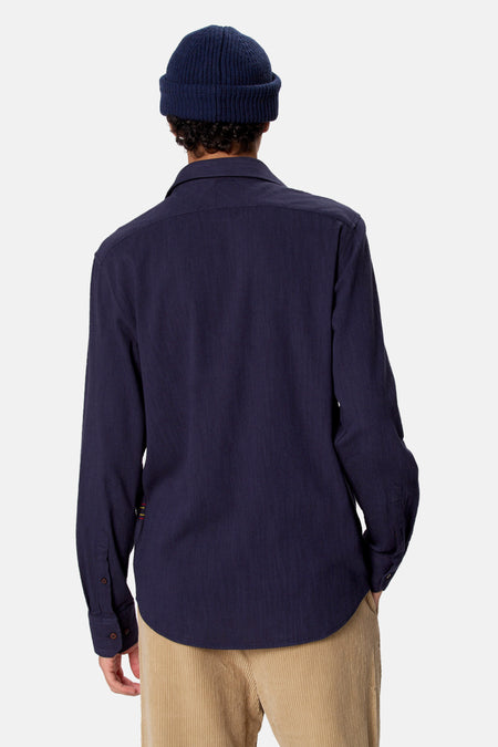 Hemd met lange mouwen - blauw