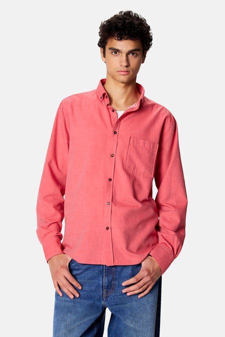 Hemd met lange mouwen - rood