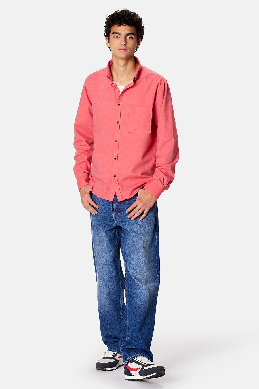 Hemd met lange mouwen - rood