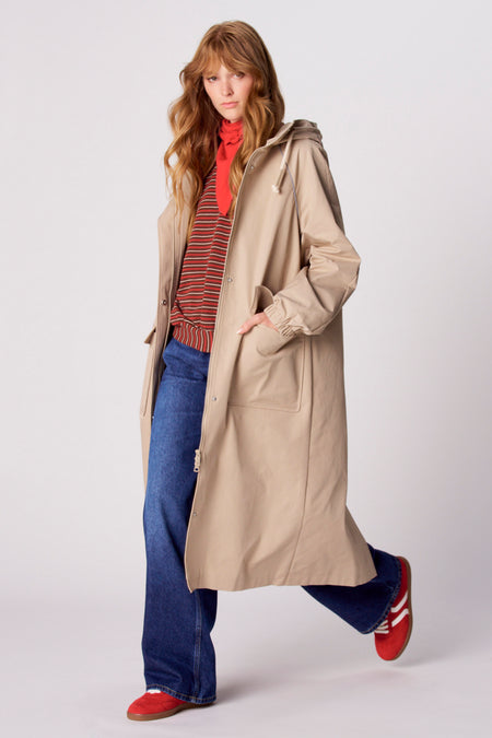 Lange jas - beige