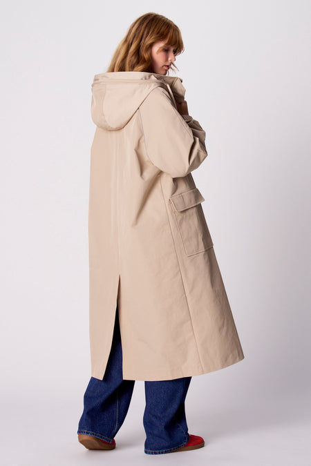 Lange jas - beige