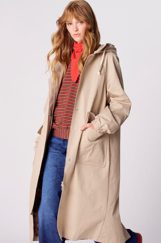 Lange jas - beige