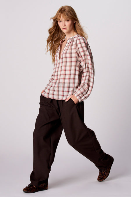 Blouse à manches longues - multicolore