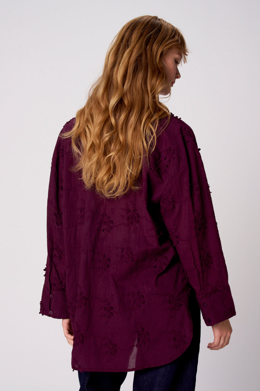 Chemise à manches longues - Mauve