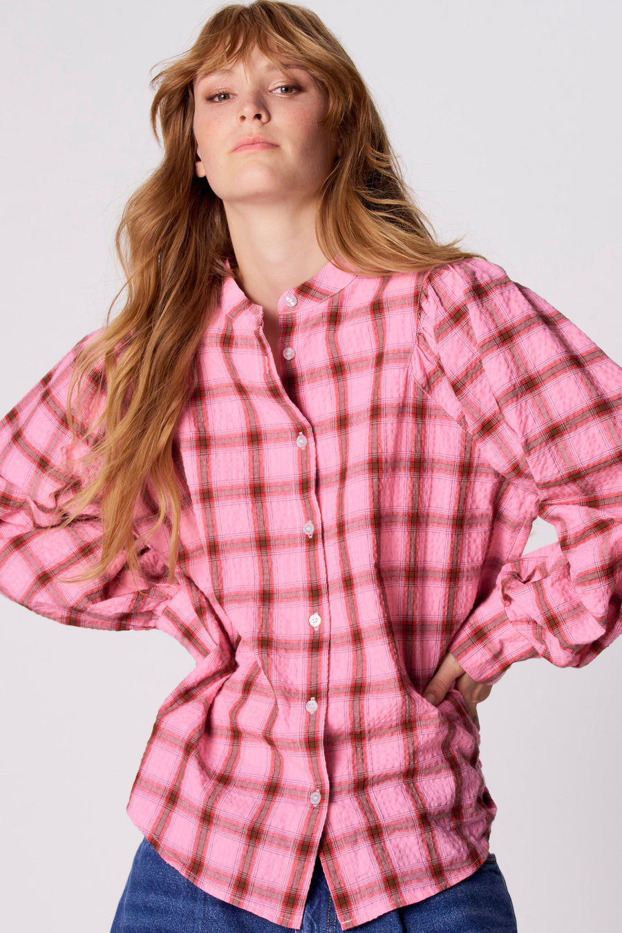 Hemd met lange mouwen - Roze