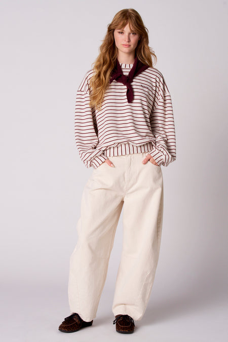 Sweat col O - multicolore
