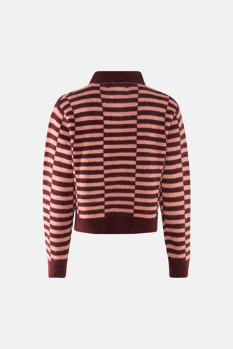 Pull col O multicolore - Le Fabuleux Marcel de Bruxelles