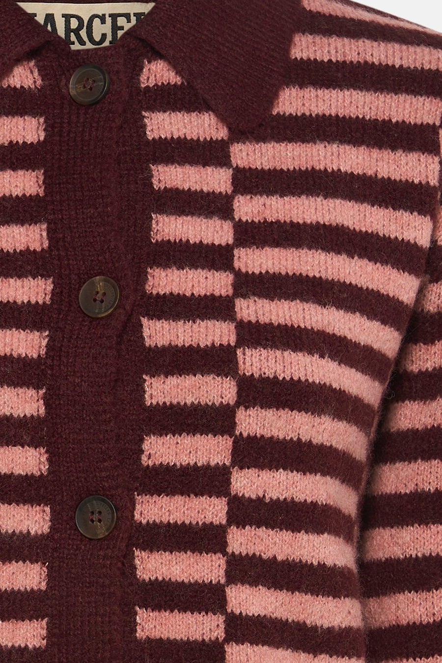Pull col O multicolore - Le Fabuleux Marcel de Bruxelles